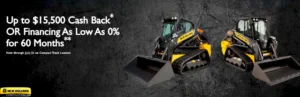 Read more about the article Up to $15,500 Cash Back* OR Financing As Low As 0% for 60 Months – Construction Loaders