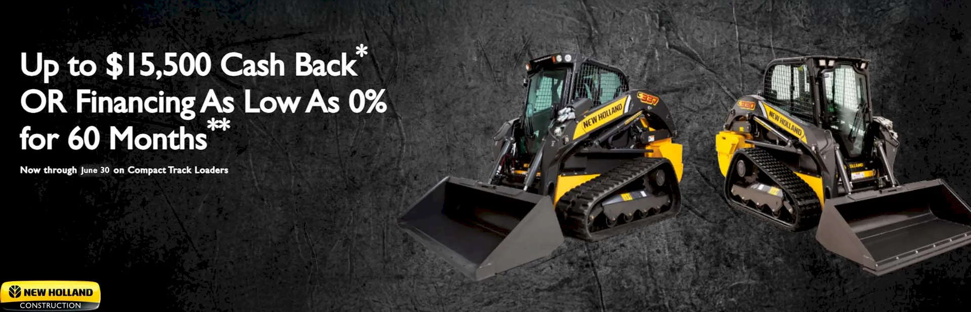 Read more about the article Up to $15,500 Cash Back* OR Financing As Low As 0% for 60 Months – Construction Loaders