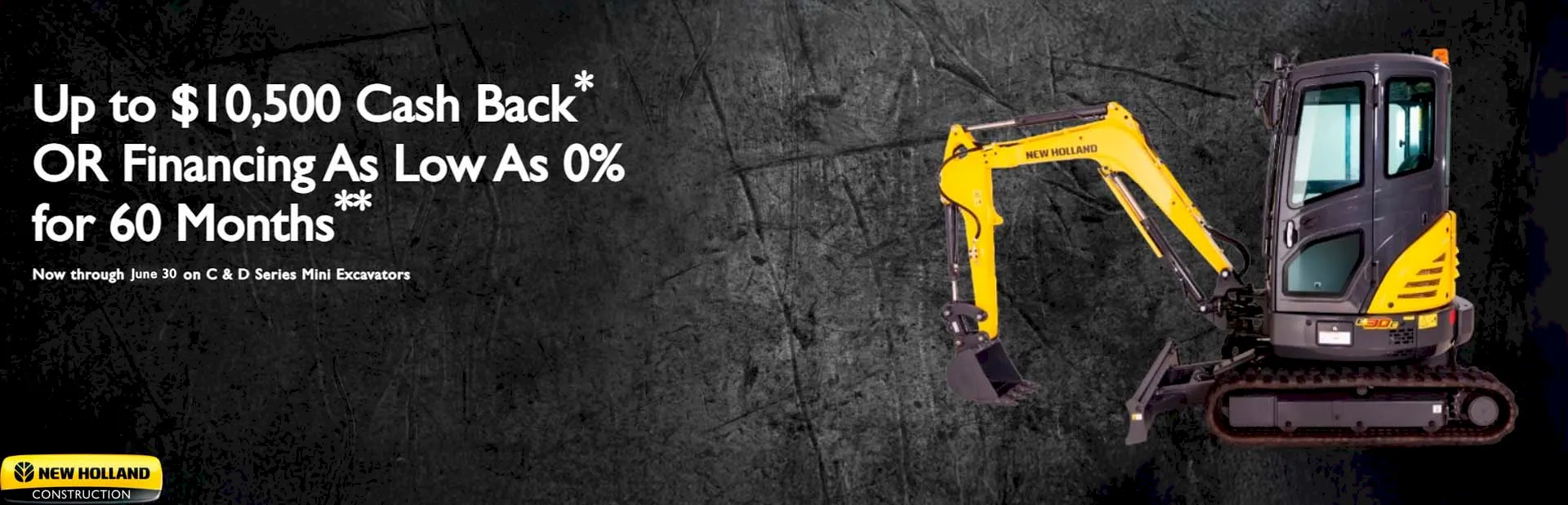 You are currently viewing Up to $10,500 Cash Back* OR Financing As Low As 0% for 60 Months – Construction Loaders
