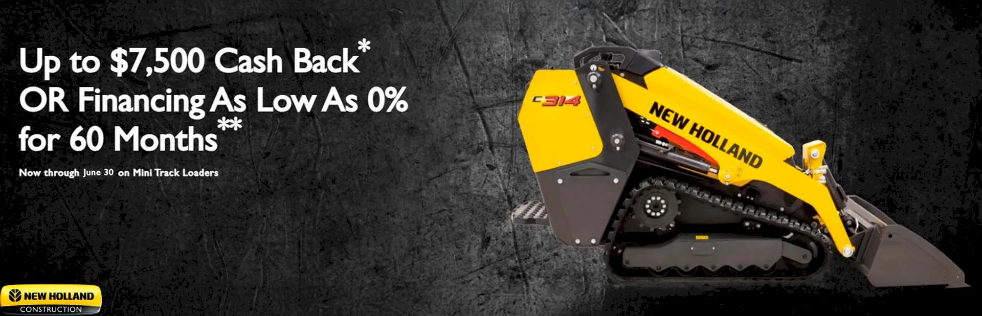 Read more about the article Up to $7,500 Cash Back* OR Financing As Low As 0% for 60 Months – Construction Loaders