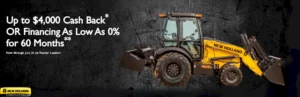 Read more about the article Up to $4,000 Cash Back* OR Financing As Low As 0% for 60 Months – Construction Loaders